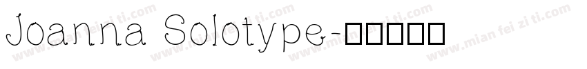 Joanna Solotype字体转换
